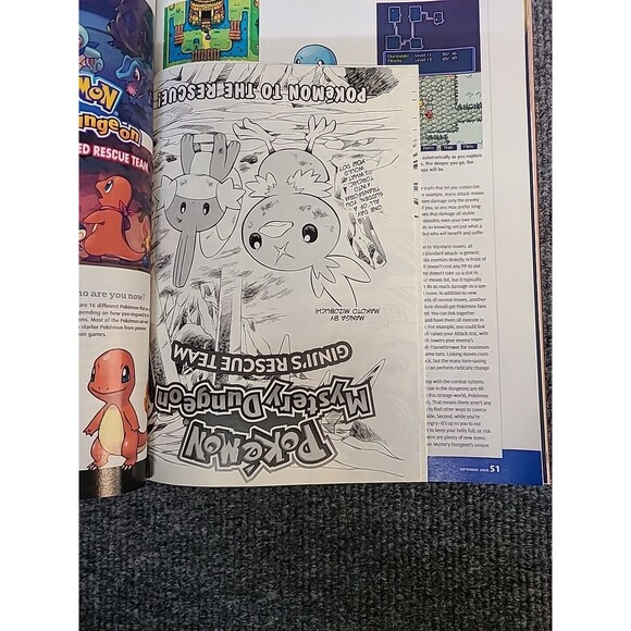 Nintendo Power Mag V207 Rayman Pokemon Comic Dragon Quest poster Damaged Cover - Picture 8 of 9